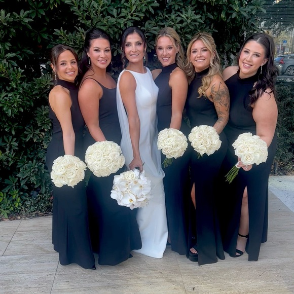 Black High Neck Gown - Picture 3 of 4